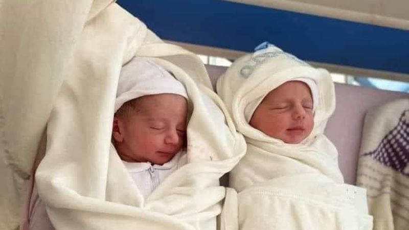 A Gazan father went to register his twins’ births. They were killed in an Israeli strike, hospital officials say