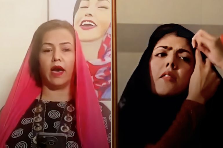 Afghan women sing to protest Taliban’s new laws المصدر: فيسبوك fawzia wahdat- mawloda tawana1