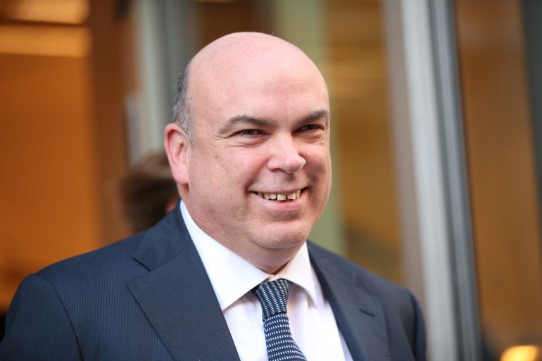 Mike Lynch leaves the Rolls Building in London following the civil case over his £8.4 billion sale of his software firm Autonomy to Hewlett-Packard in 2011. (Photo by Yui Mok/PA Images via Getty Images)