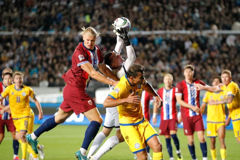 النرويج تواجه صعوبة أمام كازاخستان وتركيا تتعادل مع ويلز في دوري الأمم الأوروبية دوري الأمم الأوروبية