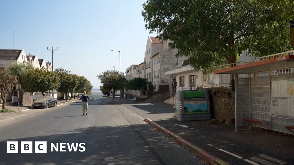 Watch: Deserted streets in Israel's border townsPaul Adams visits the border town of Kiryat Shmona as rockets continue to be fired from Lebanon.9 mins agoMiddle East