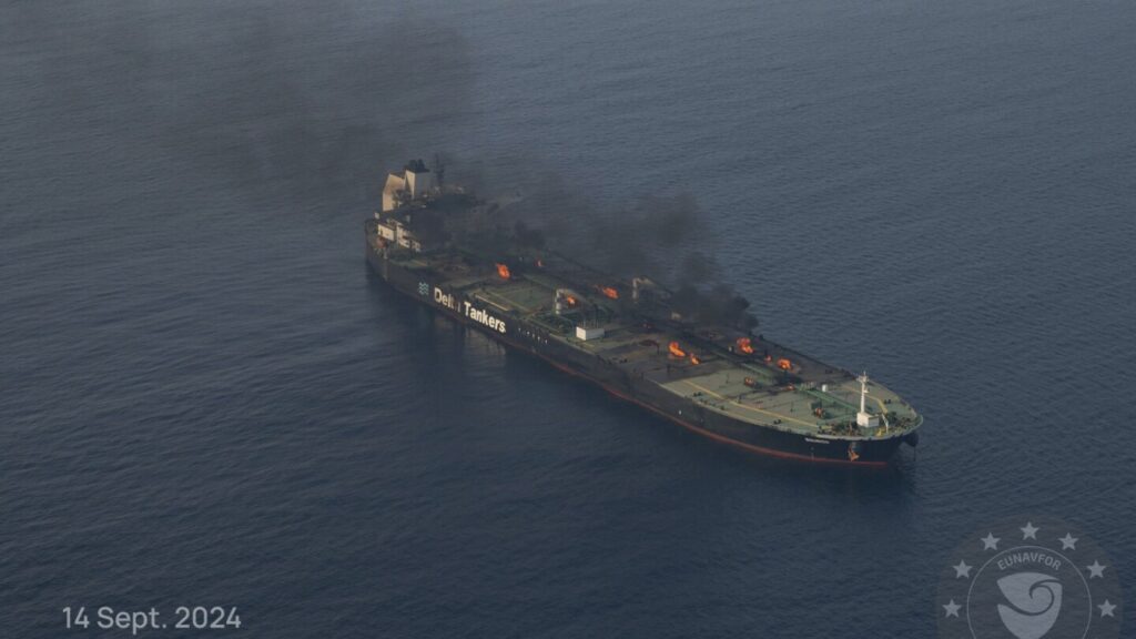 Salvagers launch new attempt to tow an oil tanker blown up by Yemen’s Houthi rebels