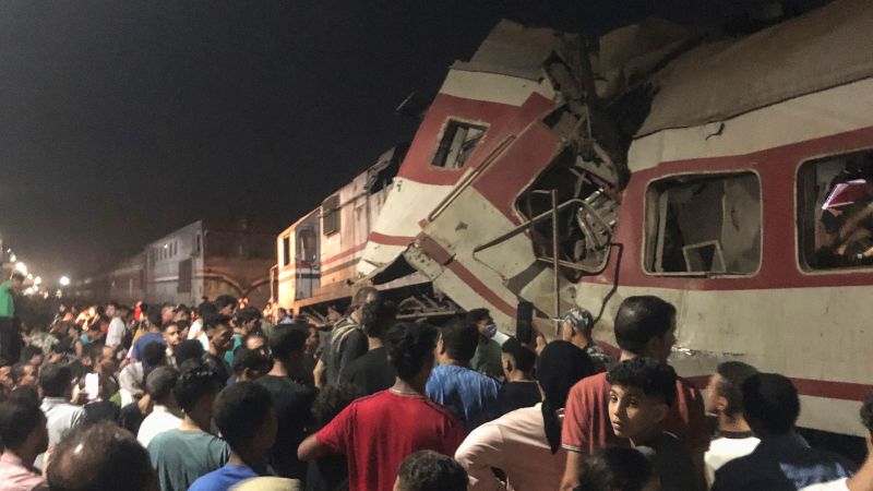 At least two killed as trains collide in Egypt