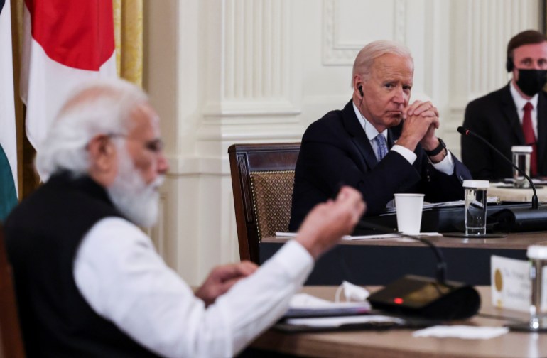 u.s. president biden hosts 'quad nations' meeting at the leaders' summit of the quadrilateral framework at the white house in washington