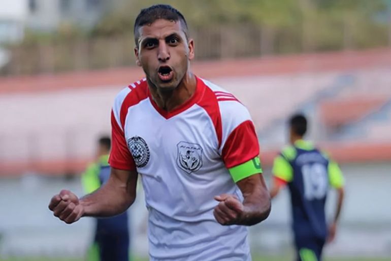 استشهاد اللاعب الفلسطيني محمد بركات