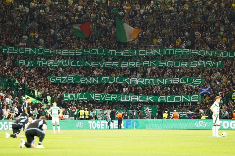 Soccer Football - Champions League - Celtic v Slovan Bratislava - Celtic Park, Glasgow, Scotland, Britain - September 18, 2024