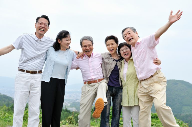 كبار السن اليابانيون old, elderly, senior Japan,Kyoto,Japanese