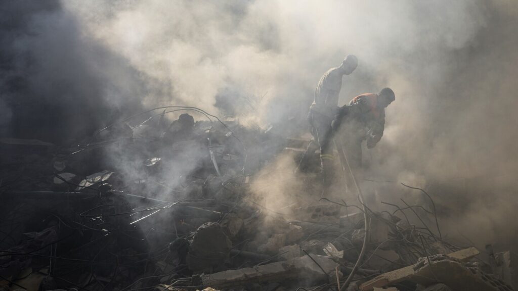 Israel’s deadliest strike in central Beirut leaves Lebanese stunned as they dig through the rubble