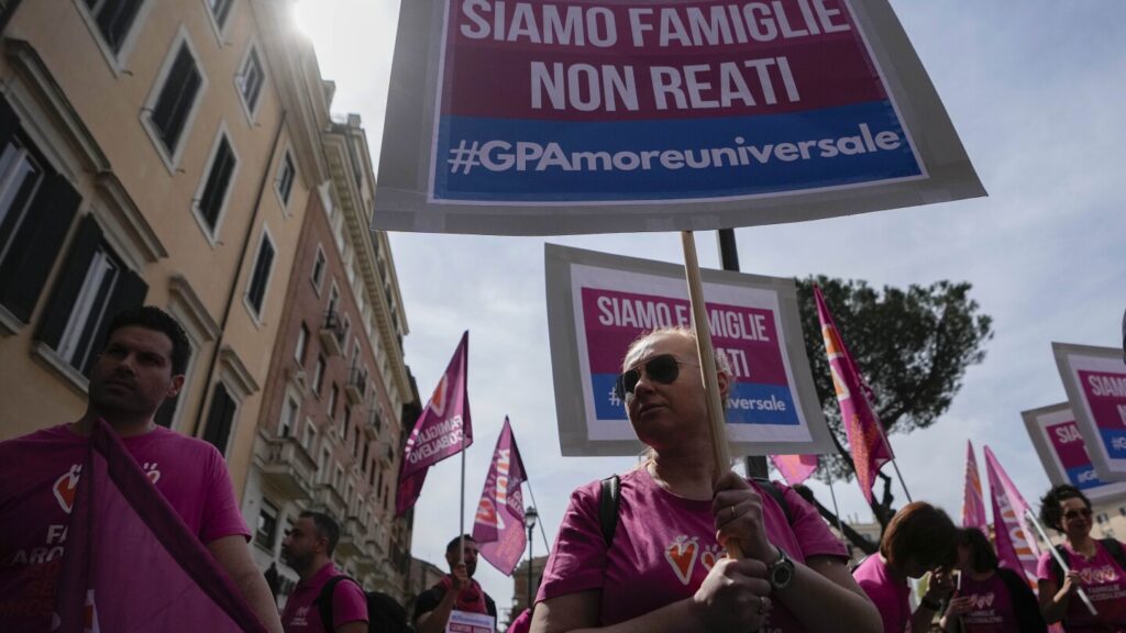 Italy expands its ban on surrogacy to overseas as critics say it targets same-sex couples