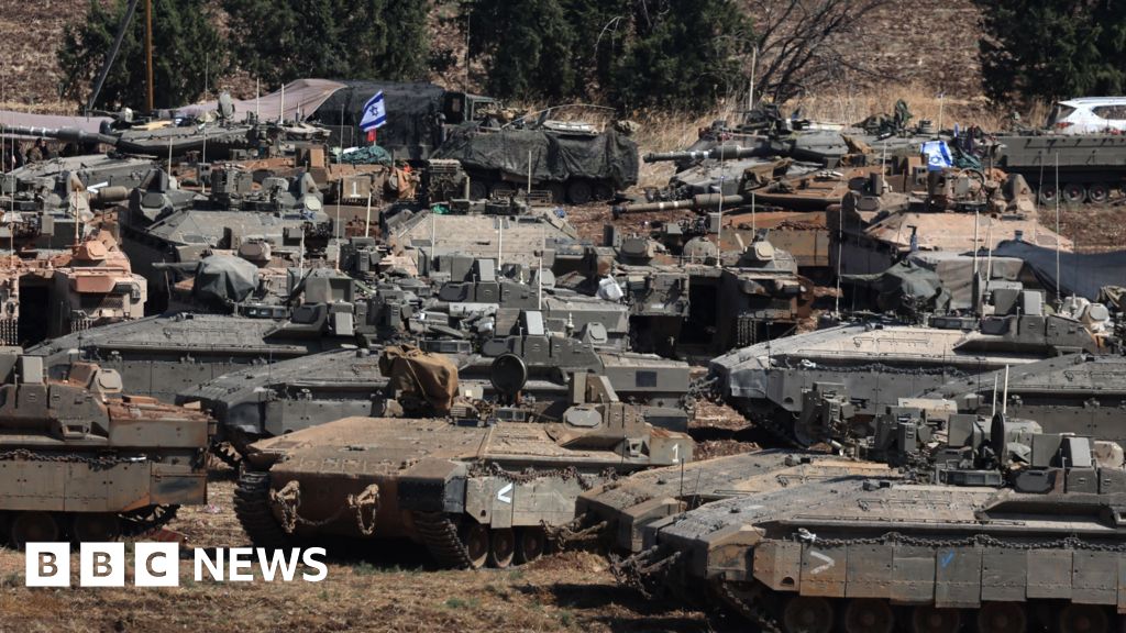 Tanks and jets on the move at Israel-Lebanon border