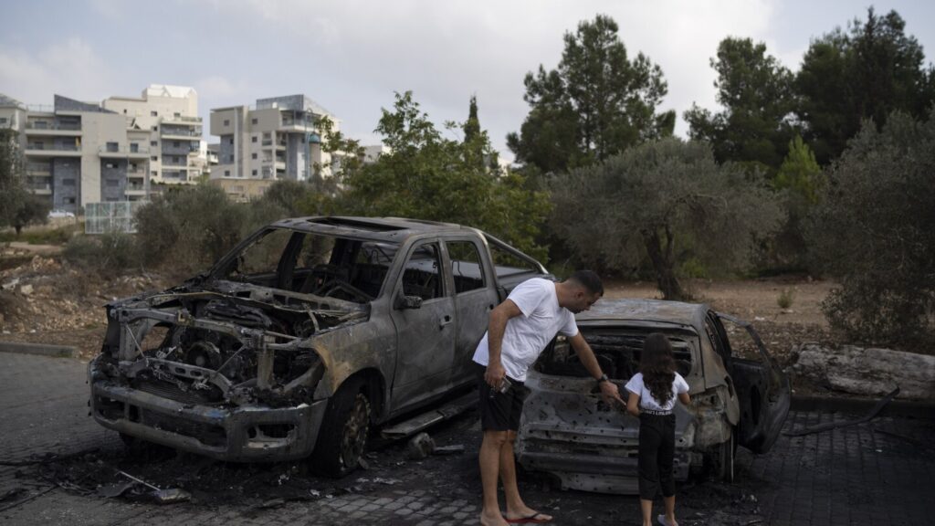 Hezbollah leader says more Israelis will be displaced as the militants extend their rocket fire