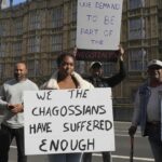 Chagos islanders displaced for a US military base protest a deal on their future made without them