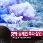 North Korea blows up parts of inter-Korean roads in a symbolic display of anger